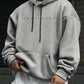 Manfinity Homme Men's Hooded Sweatshirt With Letter Print And Drawstring