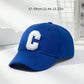 1pc Unisex Adjustable Head Circumference C Letter Baseball Cap For Outdoor Casual Sports Street