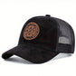 1pc Simple Casual Adjustable Mesh Duckbill Baseball Cap With Embroidered Logo