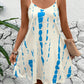 LUNE Summer Casual Tie Dye Spaghetti Strap Dress For Holiday