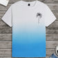 Manfinity RSRT Men's Summer Holiday Palm Tree Printed Round Neck Casual Short Sleeve T-Shirt