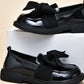 Girls' Black Soft-Sole Shoes, British Style Princess Shoes For Children, Performance