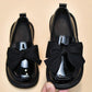 Girls' Black Soft-Sole Shoes, British Style Princess Shoes For Children, Performance