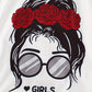 2pcs Tween Girl Summer Outfits, Sunglasses Print Short Sleeve Breathable Round Neck T-Shirt