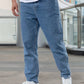 Men's Casual Loose Fit Straight Leg Jeans With Pockets