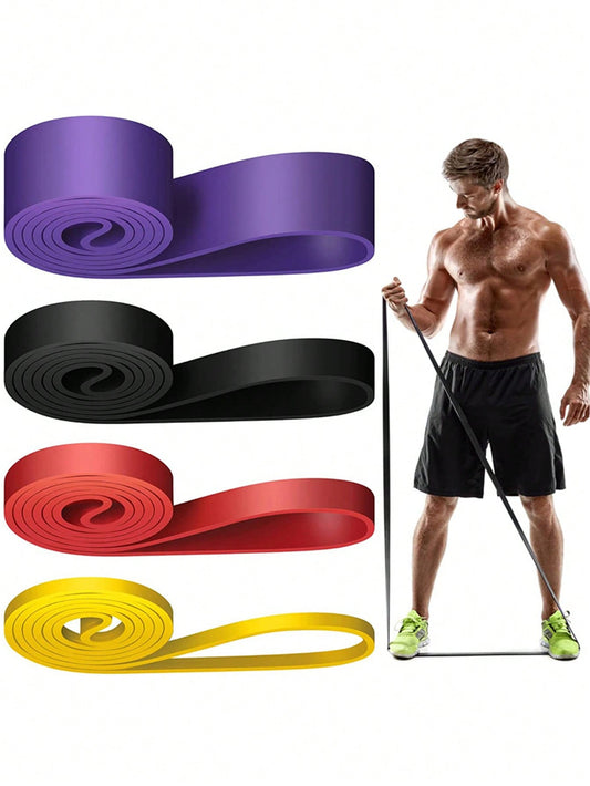 1pc/3pcs Portable Fitness Elastic Band For Strength Training, Yoga, Stretching