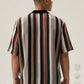 Manfinity AthPrep Men's Loose Striped Short Sleeve Shirt,Back To School,Back To School