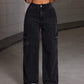 PETITE Flap Pocket Side Cargo Jeans