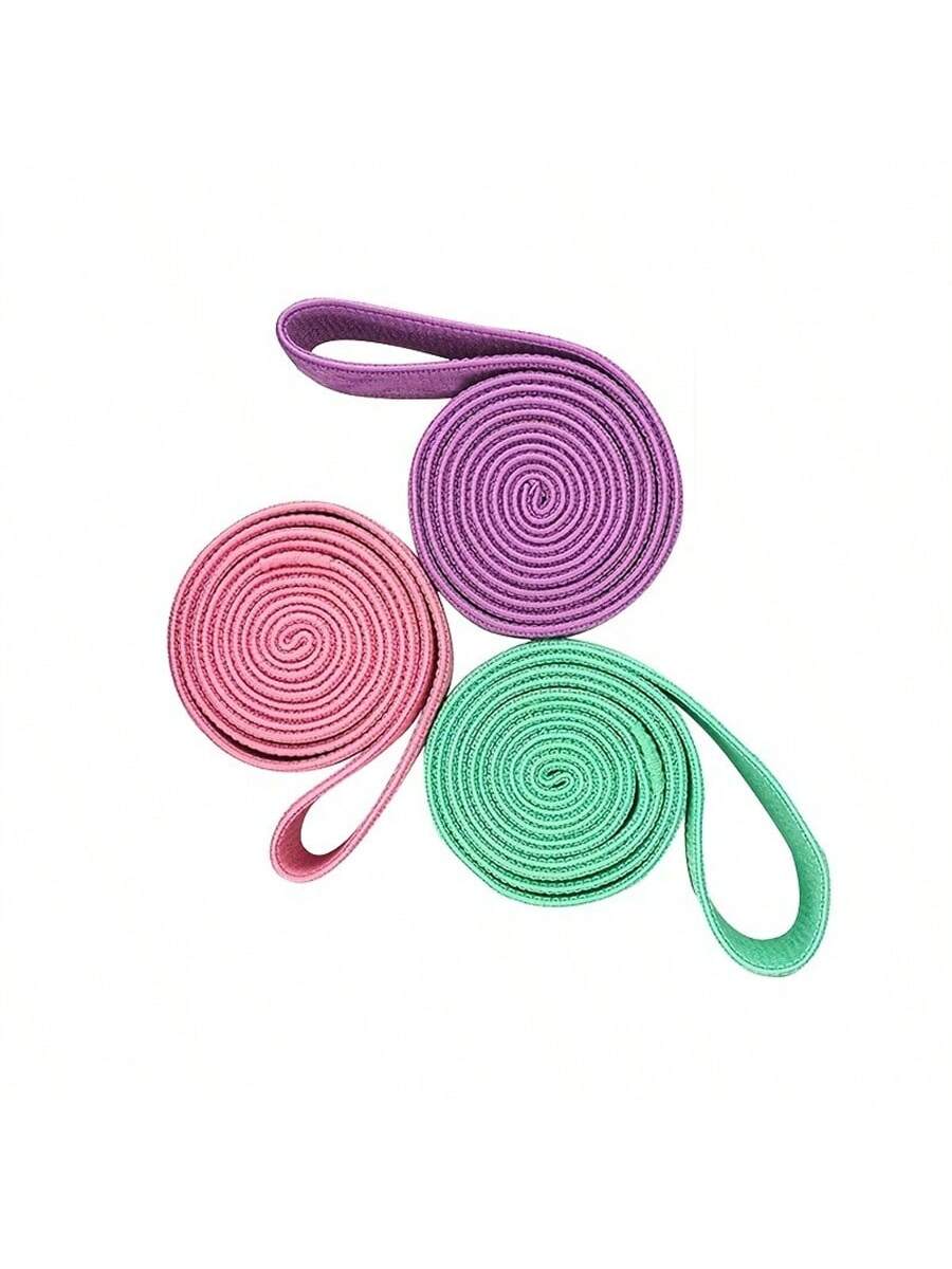 1pc/3pcs Resistance Bands, Elastic Yoga Bands, Stretching Bands For Squats, Fitness, Exercise, Workout, Yoga, Pilates, Legs