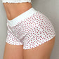 Sweetina Women Heart Print Booty Shorts For Daily