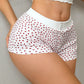 Sweetina Women Heart Print Booty Shorts For Daily