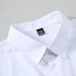 Manfinity Mode Men Solid Button Up Long Sleeve Collar Shirt, For Old Money Men, Work, Husband, Daddy