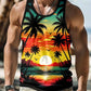 Manfinity RSRT Men Tropical Print Tank Top For Summer