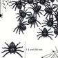 100/200pcs Realistic Spider Halloween Decoration, Plastic Mini Spider Black Realistic Scary Spider Prank Halloween Haunted House Decorations For Halloween Parties Fool's Day Theme Party Fall Autumn