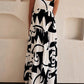 Holiday Casual Random Printed Swing Maxi Cami Dress