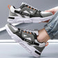 Men High-Top Chunky Sneakers With Letter Patch, Campus Walking Skateboard Sports Casual Shoes