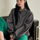 Dazy-Less Kangaroo Pocket Drop Shoulder Drawstring Hoodie