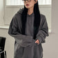 Dazy-Less Kangaroo Pocket Drop Shoulder Drawstring Hoodie