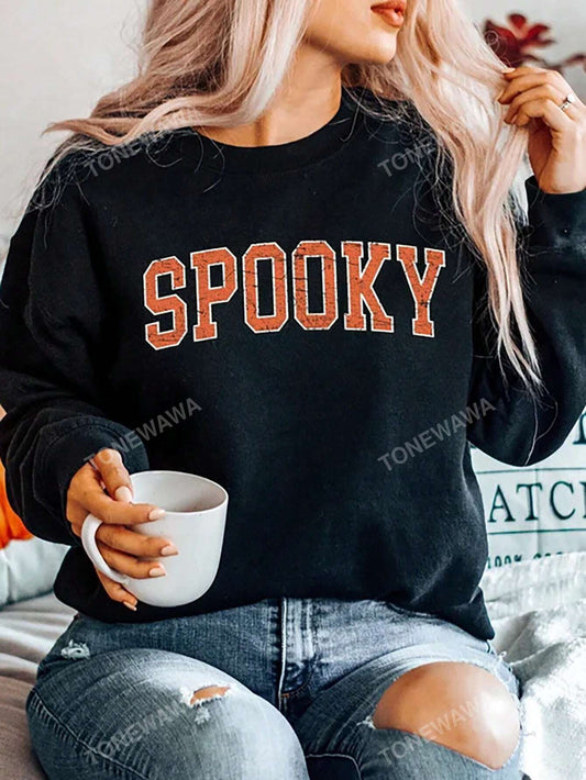 Halloween Sweatshirt, Halloween Gift Hoodie, Women Halloween Sweatshirt, Spooky Season Shirt, Ghost Halloween