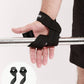 1pair Black Nylon Pull-Up Assist Band With Wrist Strap For Crossfit Training