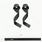 1pair Black Nylon Pull-Up Assist Band With Wrist Strap For Crossfit Training