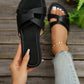 2024 Summer New Vintage Korean Style Versatile Flat Sandals For Women, Fairy Style Popular Outside Wearing Slippers