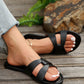 2024 Summer New Vintage Korean Style Versatile Flat Sandals For Women, Fairy Style Popular Outside Wearing Slippers