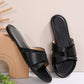 2024 Summer New Vintage Korean Style Versatile Flat Sandals For Women, Fairy Style Popular Outside Wearing Slippers