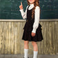 Girls Loafers Chunky Platform Penny Loafers School Uniform Slip On Dress Shoes Round Toe Comfortable