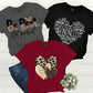 LUNE 3pcs Set Summer Casual English Letter And Heart Print T-Shirts, Short Sleeve Round Neck Graphic Tees Women Tops