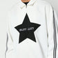 SUMWON Oversized Fit Zip Jacket With Front Star Graphic Print And Stripe On Sleeve