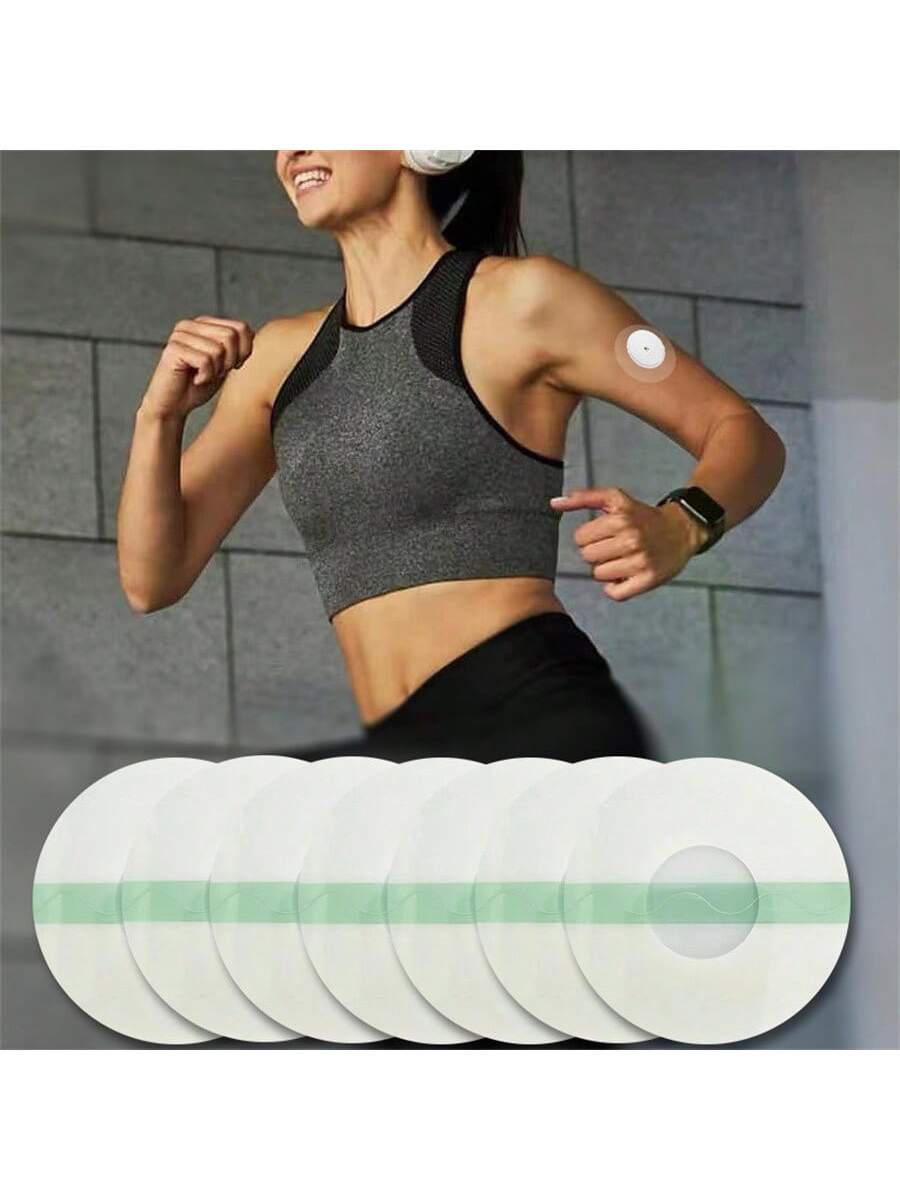 20pcs Waterproof Sweatproof Invisible Sensor Adhesive Sensor Patches For Sports, Transparent