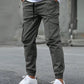 Men's New Multi-Pocket Cargo Pants, Ankle Cuff Casual Outdoor Trousers