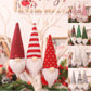 3pcs Christmas Decoration Hanging Ornaments Red Knitting Set Knitted Material Daily Decorative Pendant For Christmas Tree