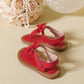 New Summer Style Flat Sandals With Bowknot And Toe Clip For Little Girls, Daily