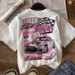 EZwear 3pcs/Set Plus Size Casual "Motivation" Racing Graphic Fitted T-Shirts In Black, White, Pink, Suitable For Summer