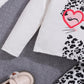 2pcs/Set Young Girl Cartoon Animal Print Long Sleeve T-Shirt And Pants Comfy Outfit