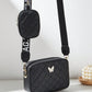 Women's Mother-Daughter Butterfly Embroidered Quilted Shoulder Crossbody Bag, Trendy Butterfly Bag