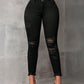 SXY Ladies' Solid Color Simple Daily Wear Denim Long Pants