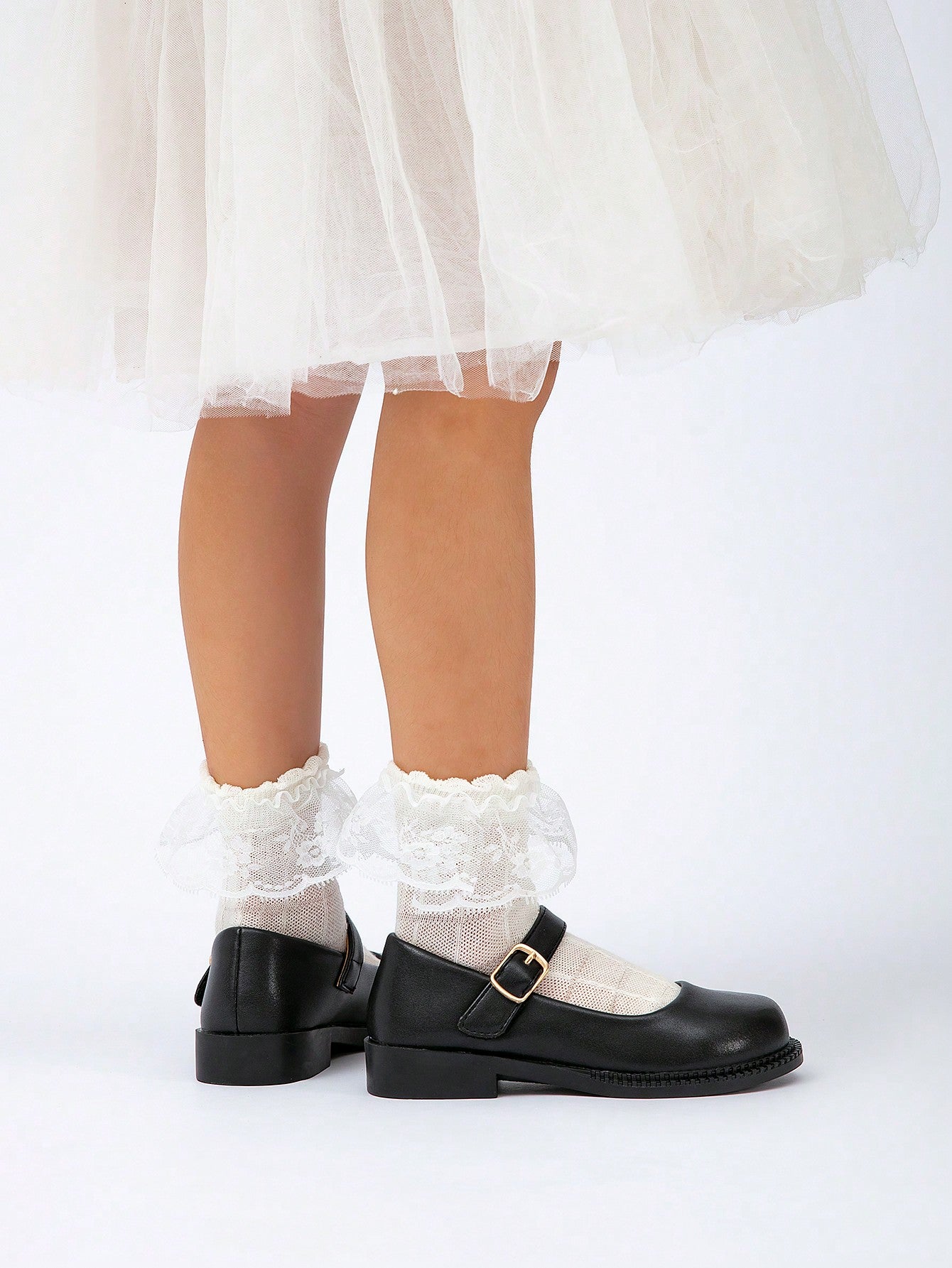 Child's Fashionable Lolita Bowknot School Princess Style Flat Shoes For Girls