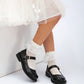 Child's Fashionable Lolita Bowknot School Princess Style Flat Shoes For Girls