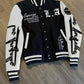 Manfinity EMRG Men's Simple Print Daily Long Sleeve Baseball Jacket, Designer, Urban, Graffiti, Color Block, Friends