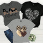 LUNE 3pcs Set Summer Casual English Letter And Heart Print T-Shirts, Short Sleeve Round Neck Graphic Tees Women Tops