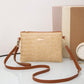 New Spring/Summer Straw Woven Trendy Women's Bag, Wholesale All-Match Crossbody Shoulder Bag, Sweet Small Square Bag