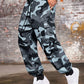 Manfinity Roughcore Plus Size Men's Camo Print Pocket Pants