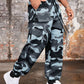 Manfinity Roughcore Plus Size Men's Camo Print Pocket Pants