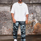 Manfinity Roughcore Plus Size Men's Camo Print Pocket Pants