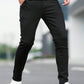 Manfinity Homme Men's Slim Fit Jeans Long Washed Light Jean Cargo Plain All White Work Business Casual Husband