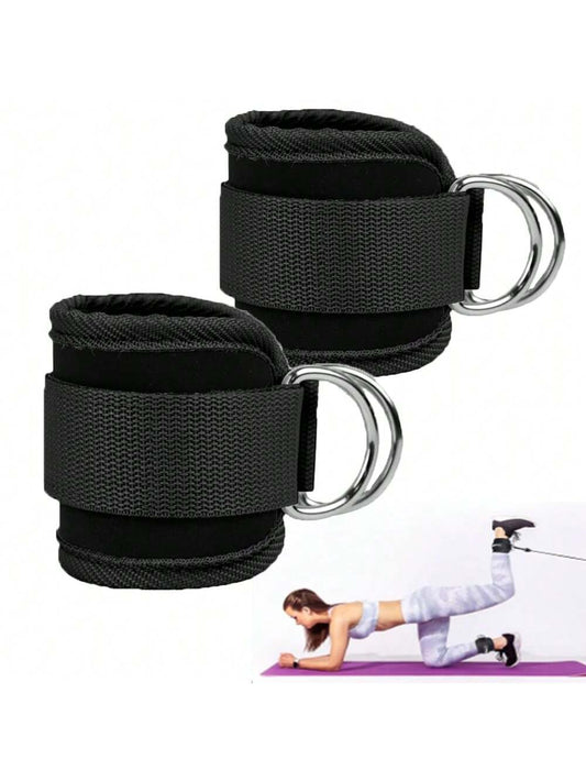 (1 Pair)Ankle Strap For Cable Machine - Fitness Ankle Straps-One Size Fit With Premium Padding, Glute Kickback Ankle Strap, Ankle Cable Straps For Workout, Booty Workout, Leg Extension, Hip Abductors