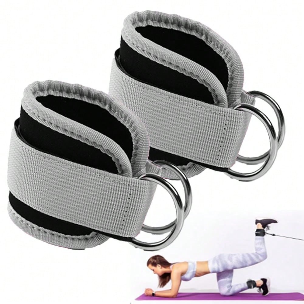 (1 Pair)Ankle Strap For Cable Machine - Fitness Ankle Straps-One Size Fit With Premium Padding, Glute Kickback Ankle Strap, Ankle Cable Straps For Workout, Booty Workout, Leg Extension, Hip Abductors